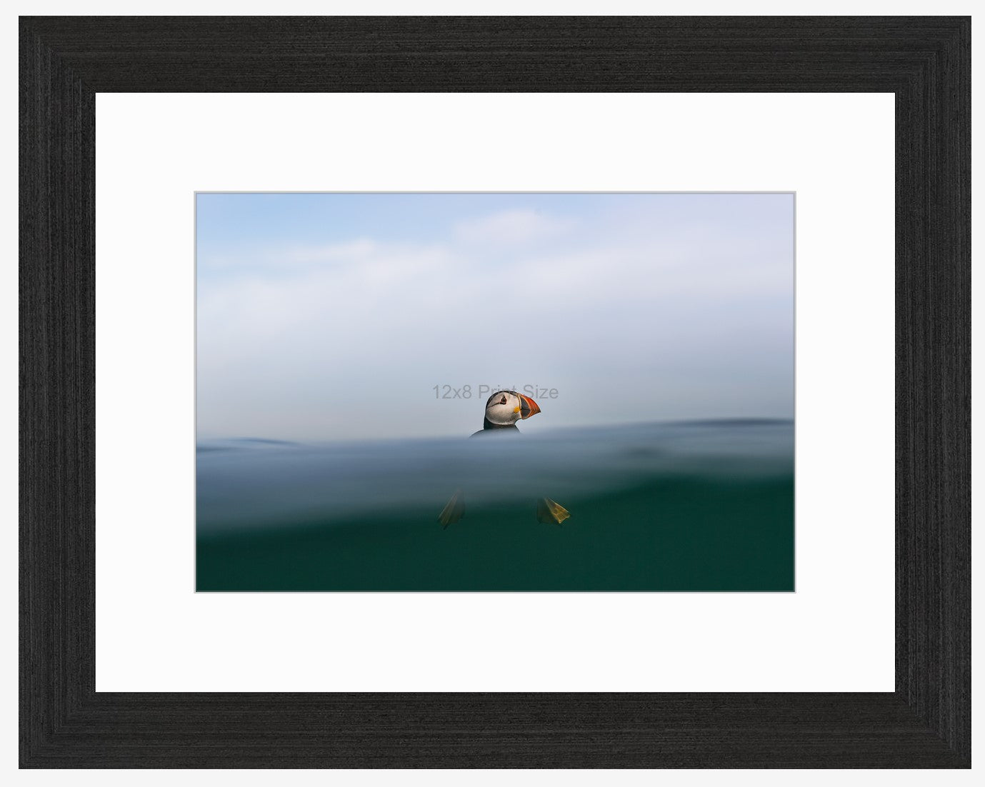 Puffin Print - Top of the wave A4