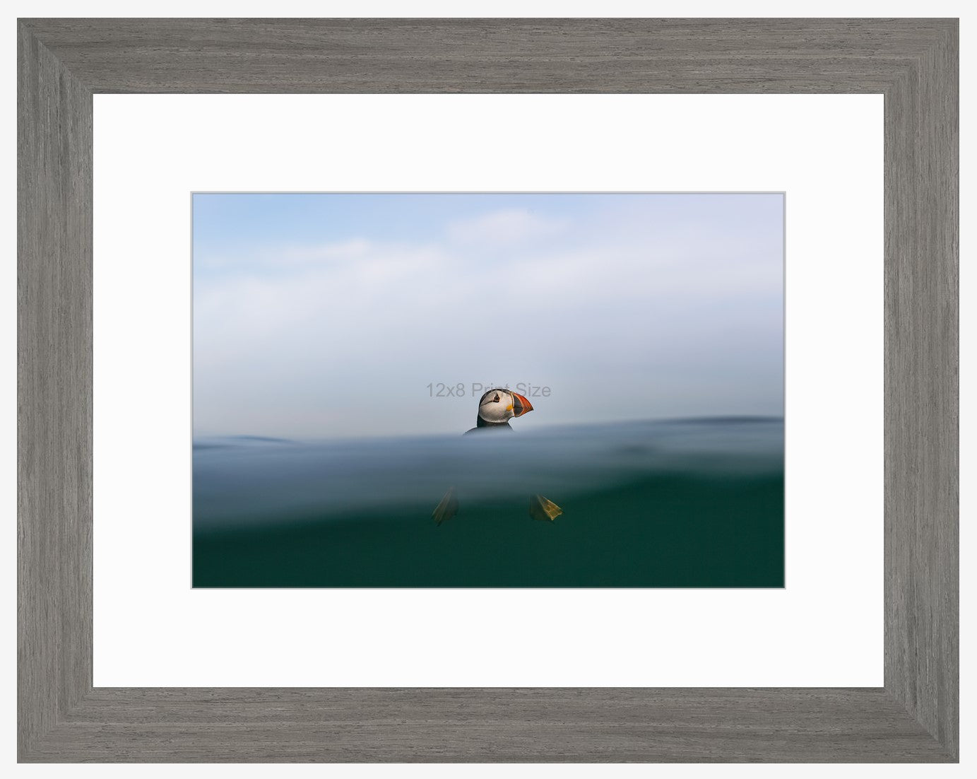 Puffin Print - Top of the wave A4